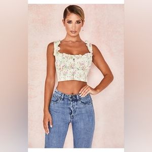 House of CB Remy Floral Corset Top